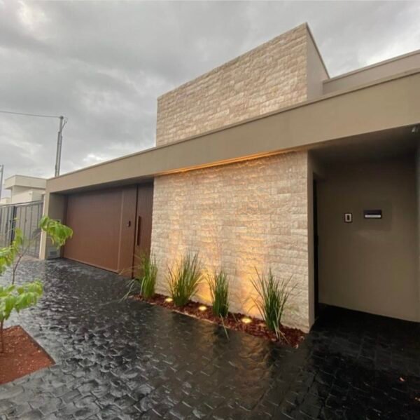 Revestimento Tijolinho Rockface Travertino - Imagem 2