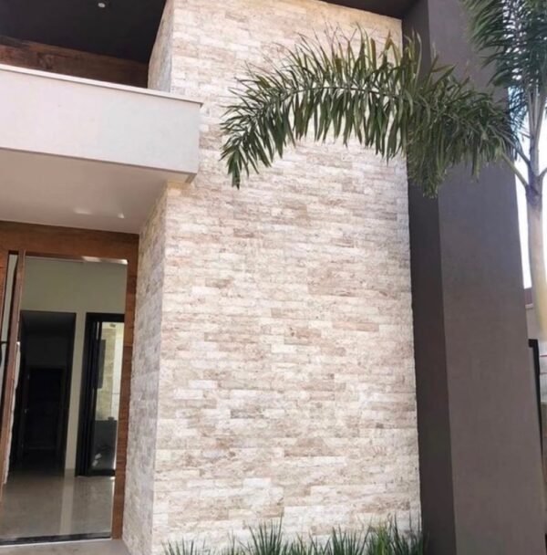 Revestimento Tijolinho Rockface Travertino - Imagem 3