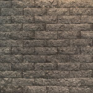 Revestimento Rockface Cimentício Preto