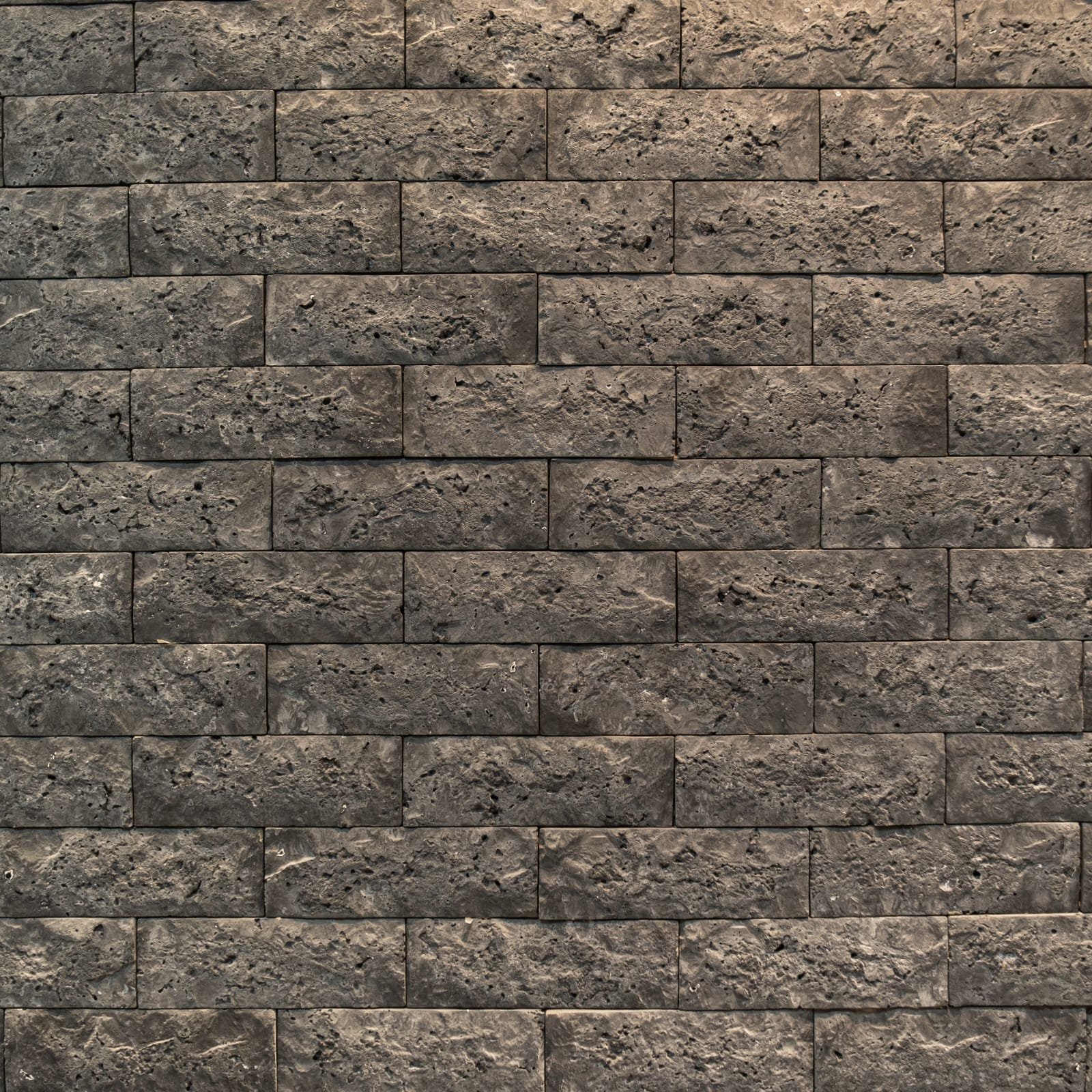 Revestimento Rockface Cimentício Preto